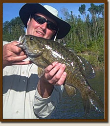 Small Mouth fish caught at Pickeral Arm Camp